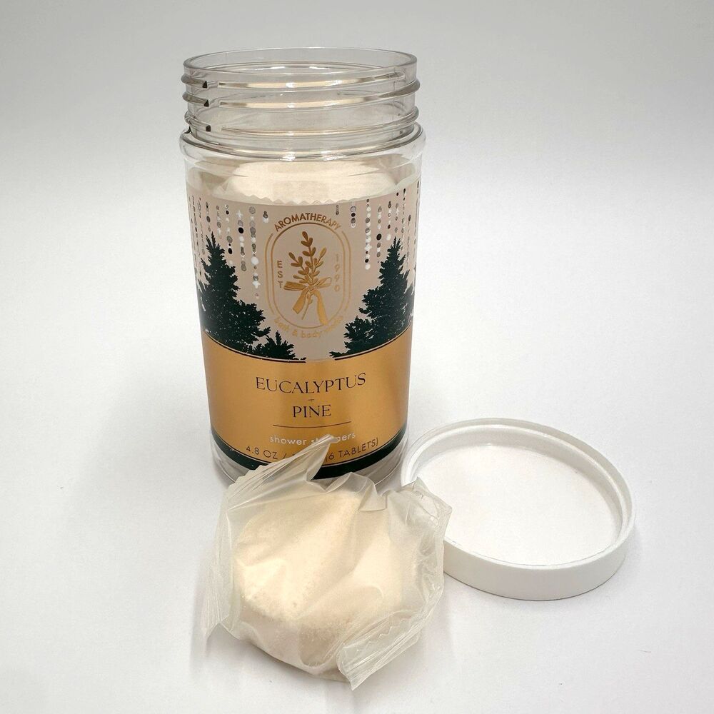 Bath & Body Works Eucalyptus Pine Shower Steamers 4.8 oz 6 Count Aromatherapy